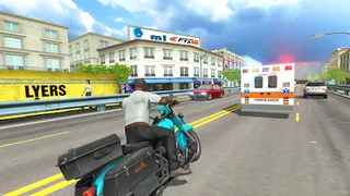 City Traffic Moto Rider - Screenshot 2