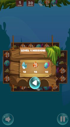 Mad Fish match3 - Screenshot 3