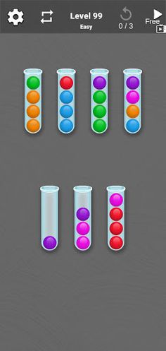 Sort Colored Balls - Ball Sort - Screenshot 3