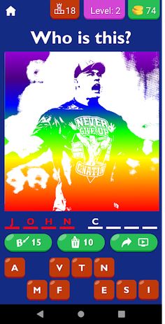 Guess WWE Wrestler Silhouette - Screenshot 1