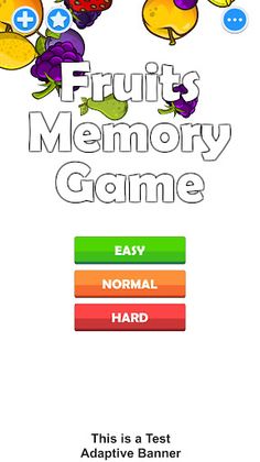 Fruits Memory Game for Kids - Screenshot 1