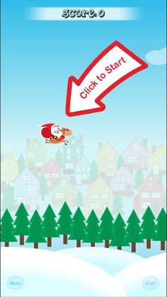 Flappy Santa - Screenshot 1