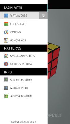 Virtual Rubik's Cube - Screenshot 2