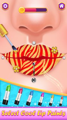 LIP ART- GIRLS MAKEUP GAME - Screenshot 3