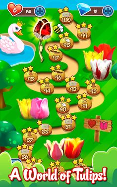 Tulip Crush 🌷 Match 3 Beautif - Screenshot 3