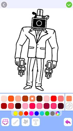 Titan Cameraman Skibd Coloring - Screenshot 3