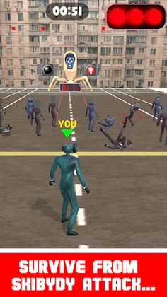 Skibydy Toilet-Red Green light - Screenshot 3