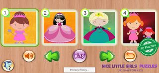 Nice Little Girls Puzzles - Screenshot 1