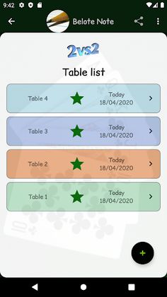 Belote Note - Screenshot 2