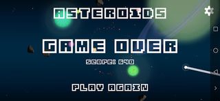 Asteroid 3D - Red SpaceShip - Screenshot 3