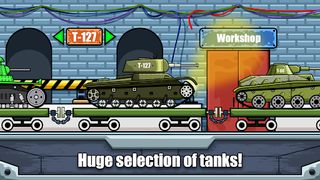 Tank Battle 2D: War and Heroes - Screenshot 1