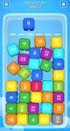 2048 Merge Cubes 3D: x2 blocks - Screenshot 4