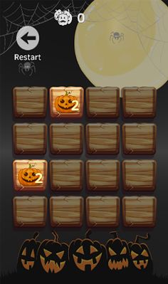 2048: Halloween Pumpkins Puzzl - Screenshot 1