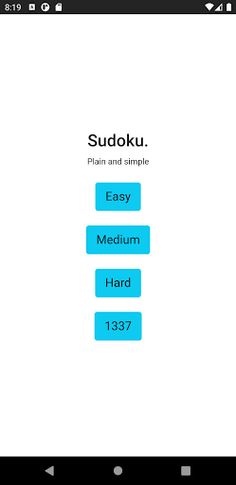Sudoku - plain and simple - Screenshot 1