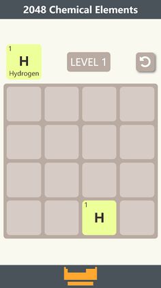 2048 - Chemical Elements - Screenshot 1