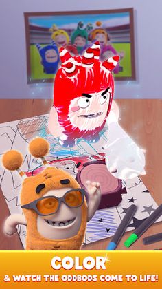 Oddbods Live Coloring (AR) - Screenshot 1
