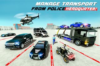 Police Cargo Truck Offroad 3D - Screenshot 2