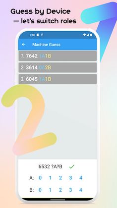 1A2B (a game like Mastermind) - Screenshot 4