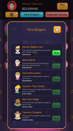 Talent Manager - Idle Music Cl - Screenshot 1