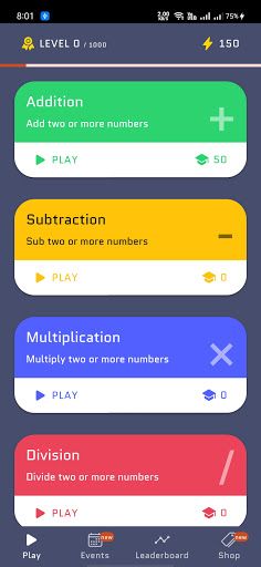 Calc - Mathematical Game - Screenshot 1