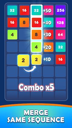 Merge 2048: Number Merge Games - Screenshot 2
