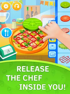 Baby Kitchen. Pizza chef free - Screenshot 4