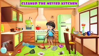 Kitchen Cleaning House Games - Screenshot 2