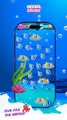 Ocean Crush Game - Match 3 - Screenshot 4