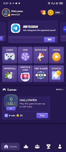 Raxla - Get Crypto & Reward - Screenshot 1