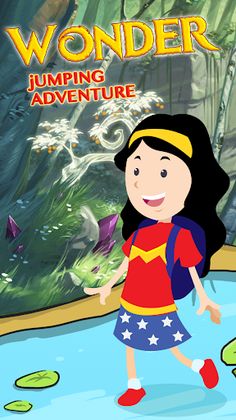 Little Wonder woman jumping - Screenshot 1