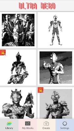 Ultra Hero Pixel Art - Screenshot 1