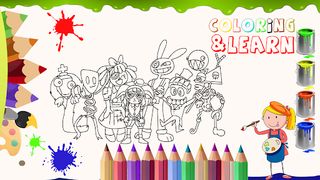 Pomni Digital circus coloring - Screenshot 1
