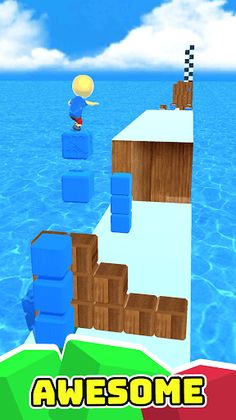 Surfing Cubes: Cute Blocks Jum - Screenshot 2
