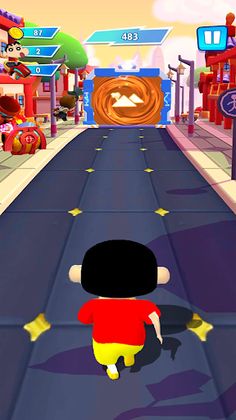 Shinchan Crayon Subway Bus Run - Screenshot 3