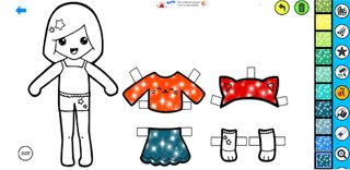 Paper Doll : Dress Up Coloring - Screenshot 1