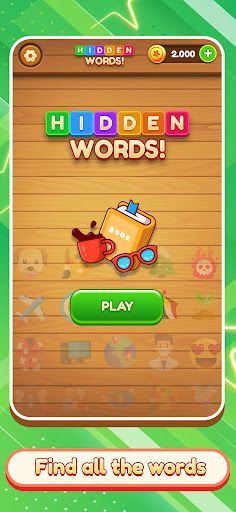 Words search - Hidden words - Screenshot 1