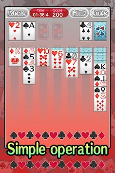 Basic Solitaire Klondike - Screenshot 1