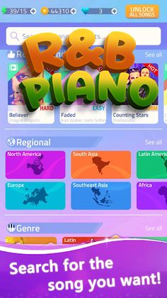 R&B Music Piano Tiles - Screenshot 1