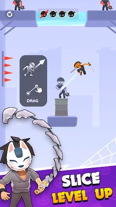 Slicing Hero Sword Master Game - Screenshot 1