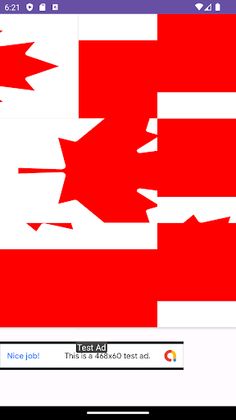 Canada Flag Puzzle - Screenshot 3