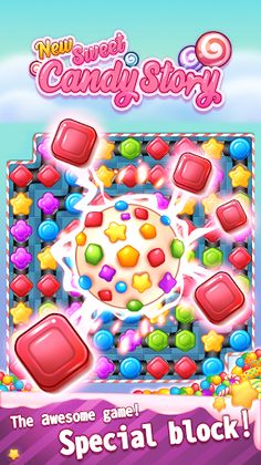 New Sweet Candy Story: Puzzle - Screenshot 2
