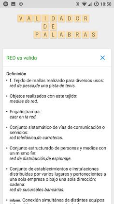 Validador de Palabras SCRABBLE - Screenshot 1
