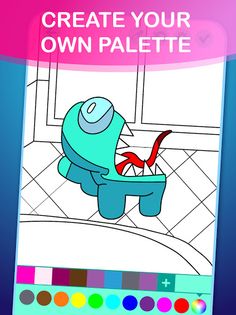 Among Us Impostor Coloring Boo - Screenshot 2