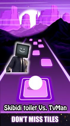 Skibidi Vs. Tvman Tiles Music - Screenshot 1