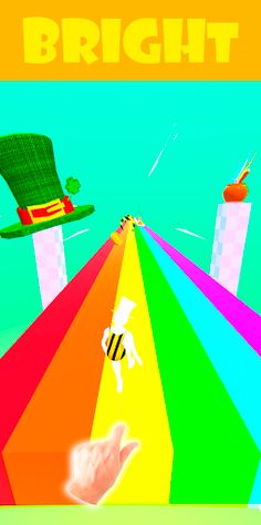 Hyper runner on the rainbow - Screenshot 2