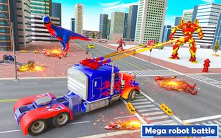Limo Car Dragon Robot Car Game - Screenshot 1