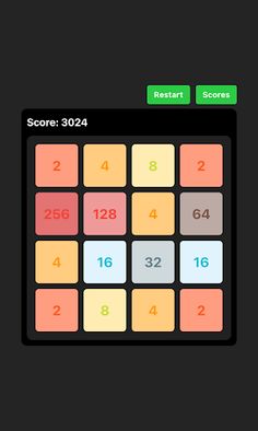 2048 - dark mode - Screenshot 4