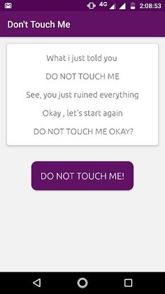 Don't Touch Me - Screenshot 2