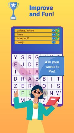 Prof. Spanish Word Hunt - Screenshot 3