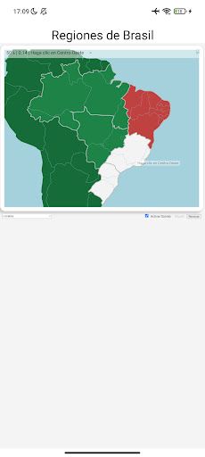 Regiones de Brasil Juego Mapa - Screenshot 2